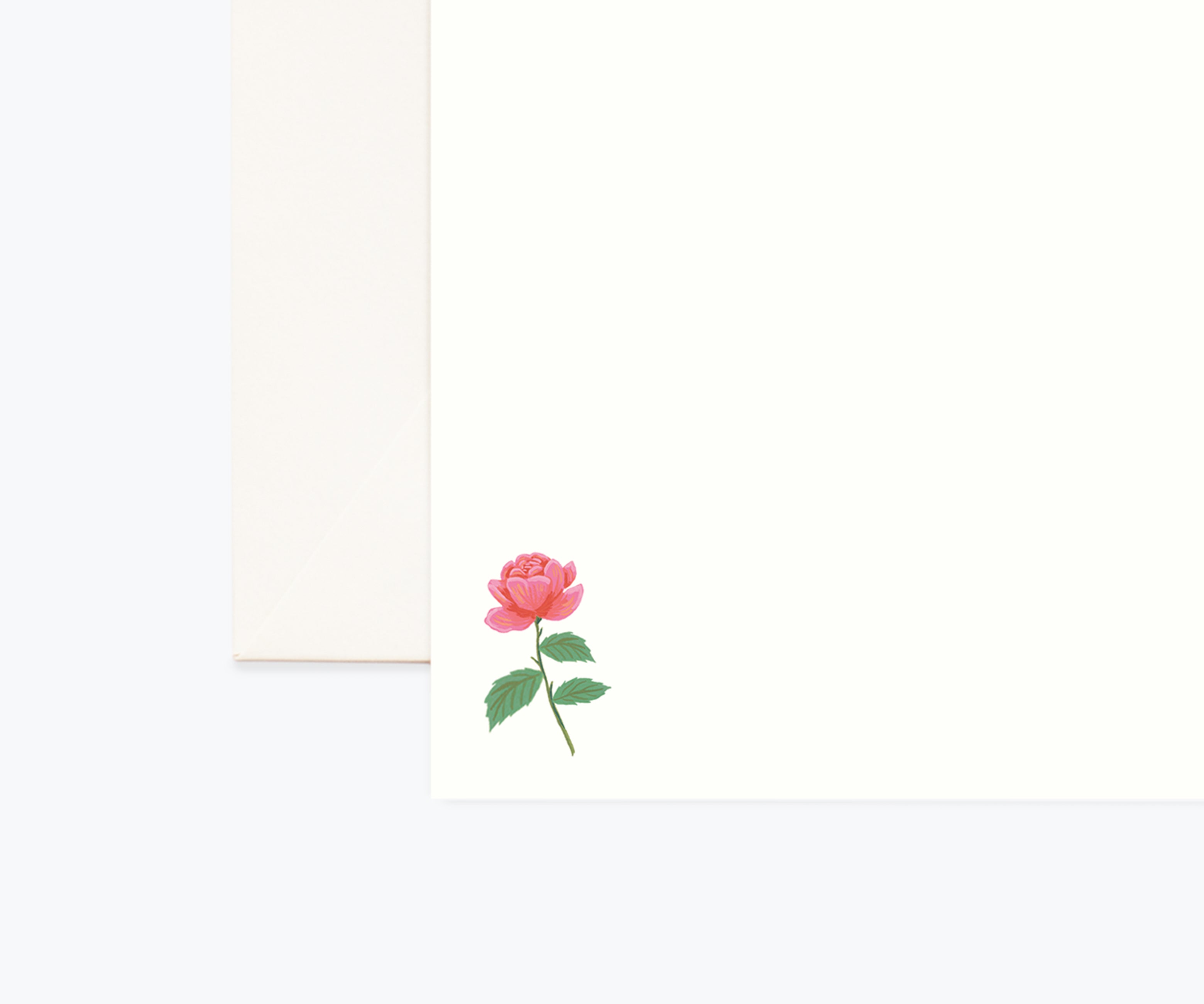 Floral Personalized Stationery  - Garden Roses